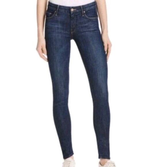 MOTHER Denim Jeans The Looker In Clean Sweep Blue Skinny Mid Rise size 25 (V1 - Picture 1 of 8